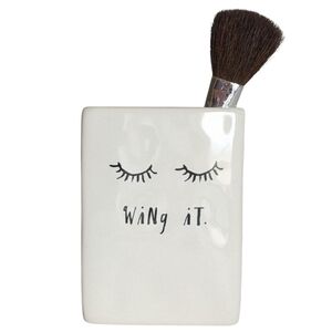 Rae Dunn Square Make Up Container